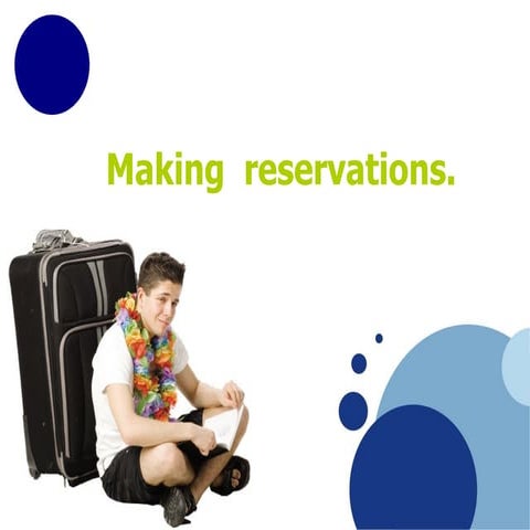 Making hotel reservations 