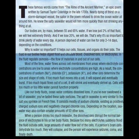 Making saltwater drinkable (1)