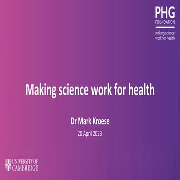 Making science work for health.pptx