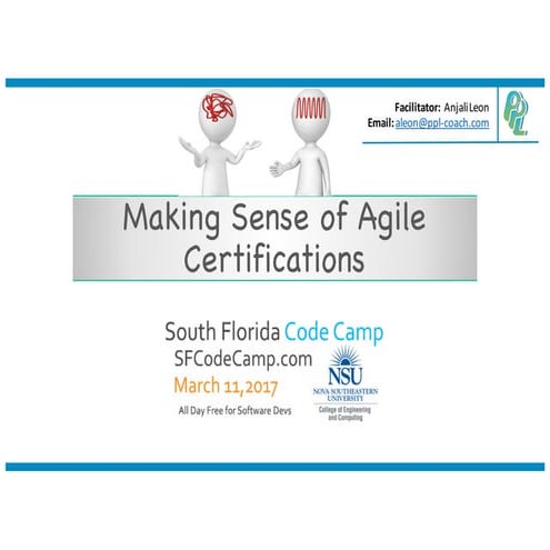 Making sense of agile certifications