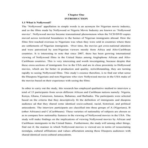 Making sense of nollywood Movies (Part 2, Complete Document)