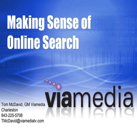 Making Sense Of Online Presentation Mc David