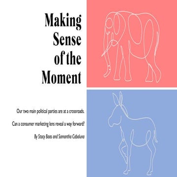 Making Sense of the Moment