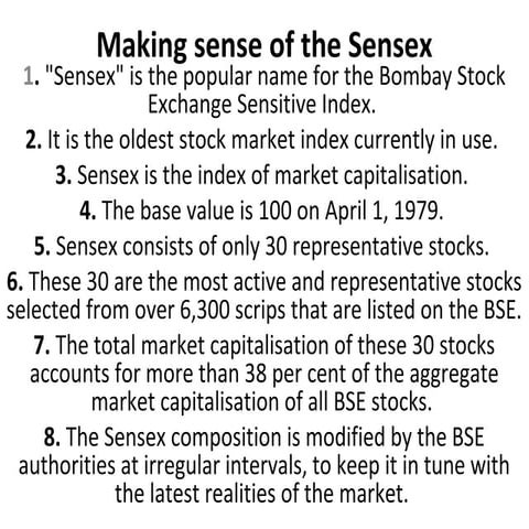 Making sense of the sensex