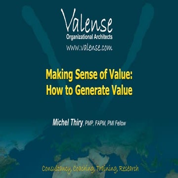 Creatively Balancing Benefits Realisation with Risk Mastery to Deliver Value,...