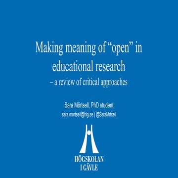 A brief review of critical approaches to Open Education