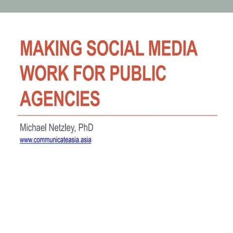 Making sm work for public sect [aug 2013]
