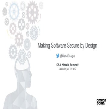 Making Software Secure by Design