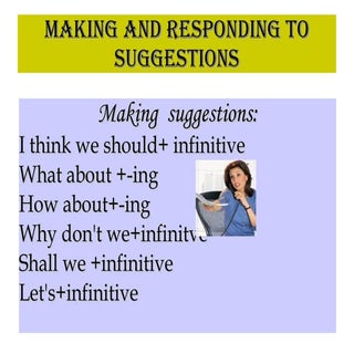 Making Suggestions