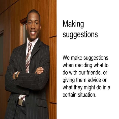 Making suggestions | PPTX
