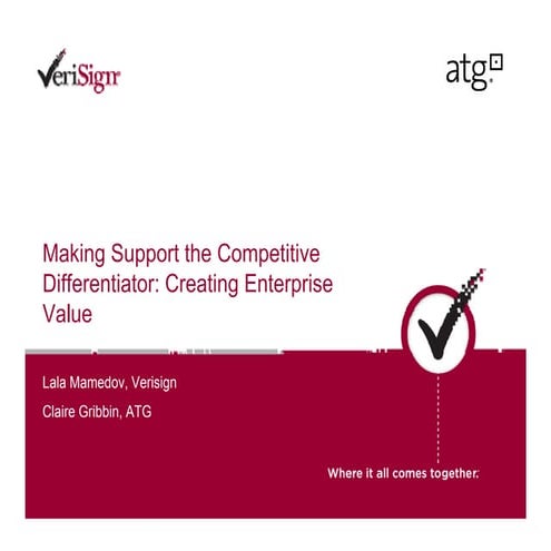 Making support the competitive differentiator
