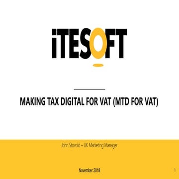 Making Tax Digital for VAT