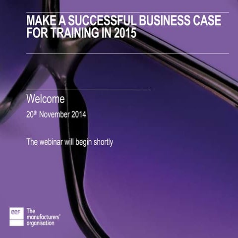 Making the Business Case for Training