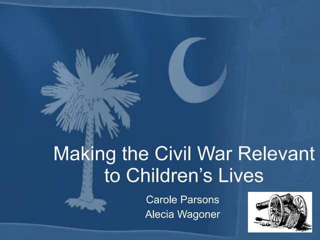 Making the civil war relevant to children’s lives