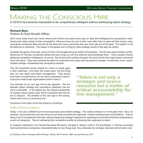 Making the Conscious Hire