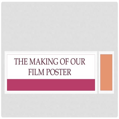 Making the Film Poster