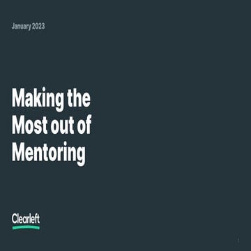 Luke Hay – Making the Most of Mentoring