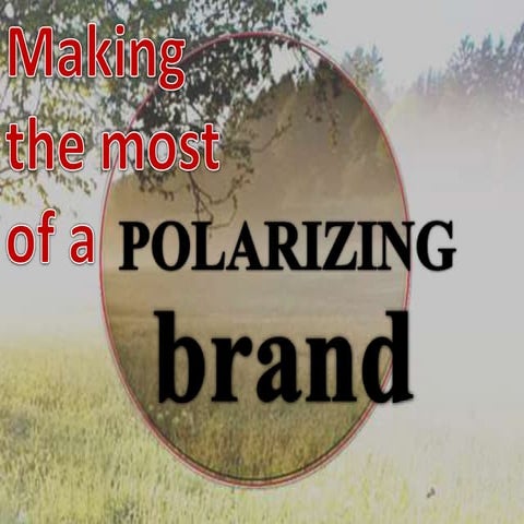 Making the most of a polarizing brand
