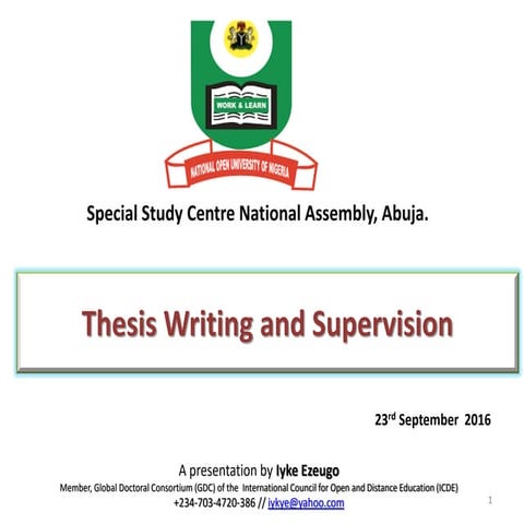 Making the most of your project writting or supervusion experience