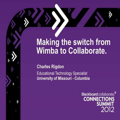 Making the Switch From Wimba to Blackboard Collaborate