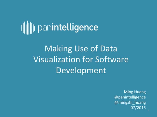 Making use of data visualization for software development