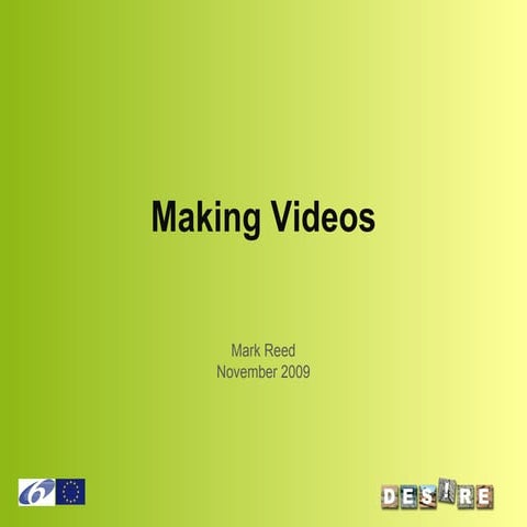 Making Videos,  M. Reed
