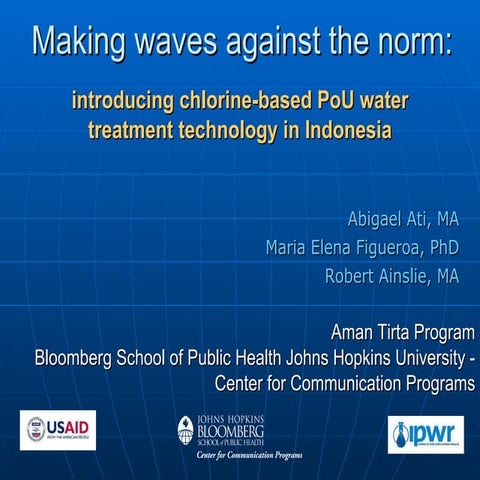 Making waves against the norm 