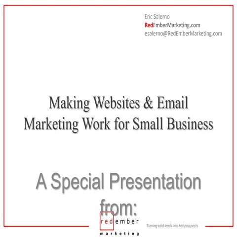 Making Websites & Email Marketing Work for Small Business