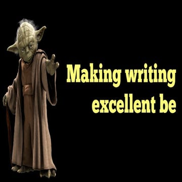 Making writing sound good