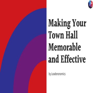 Making your town hall effective