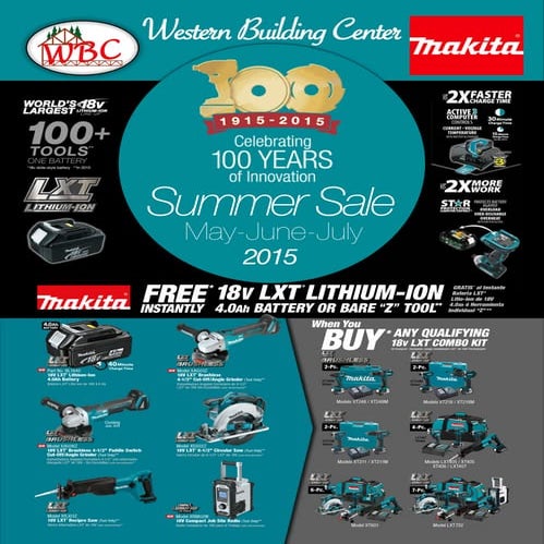 WBC Makita Sale Catalog