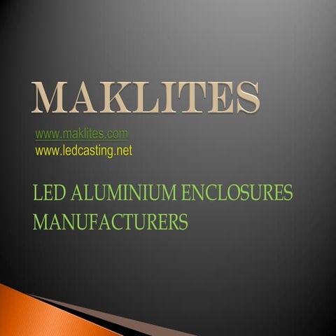 Maklites products presentation 31.3.2012