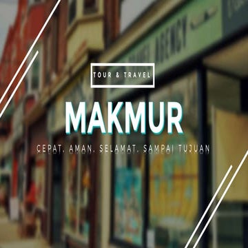 Presentasi Kelompok tentang Promosi Jasa - Makmur Tour & Travel