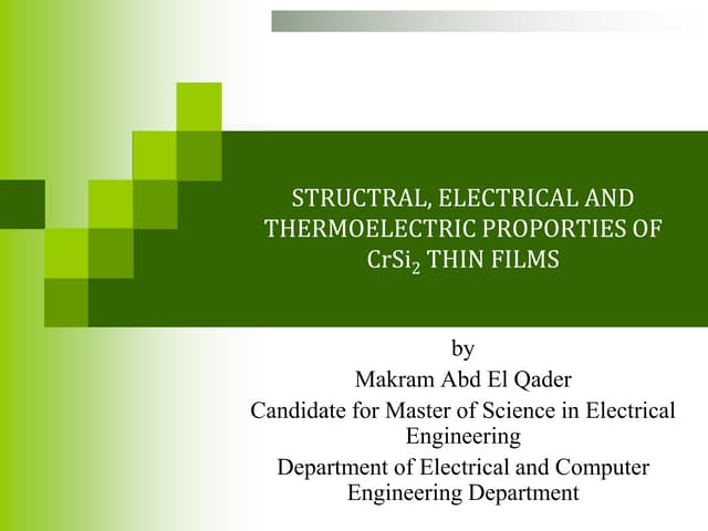 Makram thesis presentation