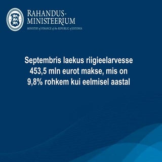 Maksulaekumine september 2014