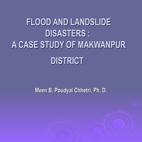 Makwanpur case study