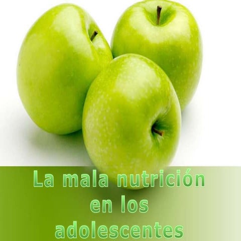 Mala alimentacion power point