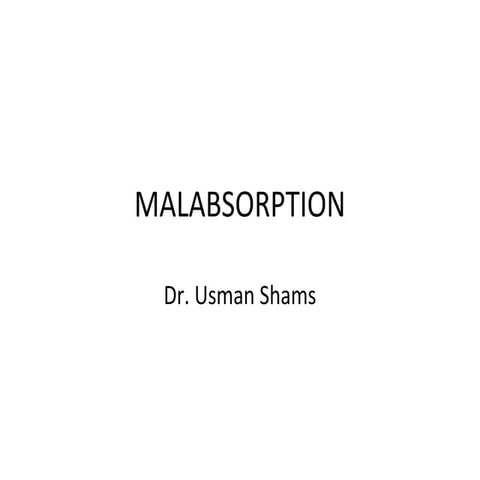 Malabsorption