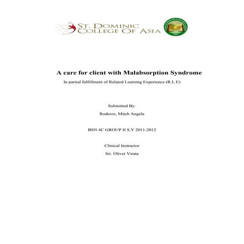 Malabsorptionsyndrome