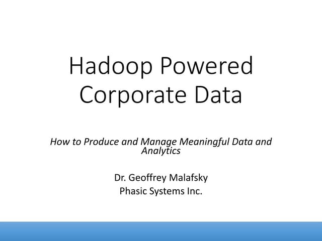 Phasic Systems - Dr. Geoffrey Malafsky