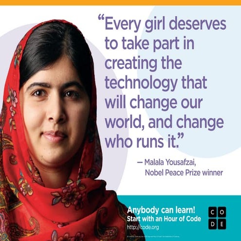 Malala poster - Code.org Hour of Code | PDF