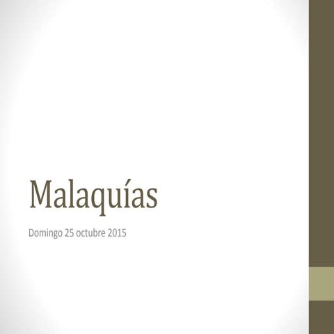 Malaquías 1;1 8