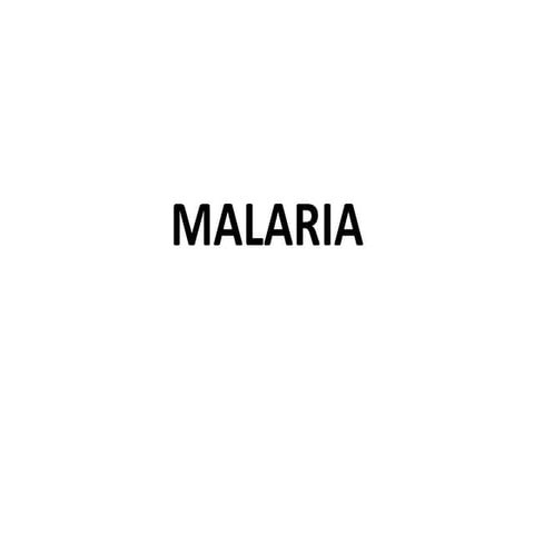 Comprehensive Malaria Lecture Notes: Pathophysiology, Diagnosis, and ...