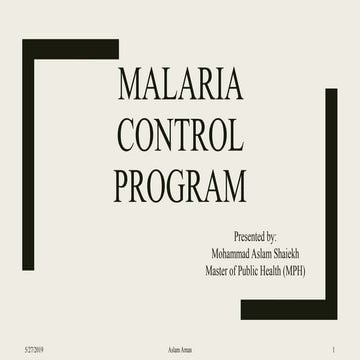 Malaria Control Program in Nepal