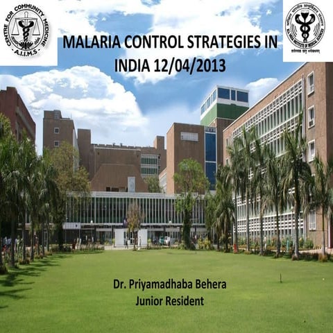Malaria control strategies in india