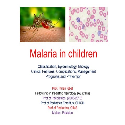 Malaria in children 2021