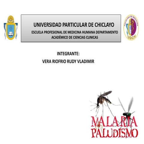 Malaria o paludismo
