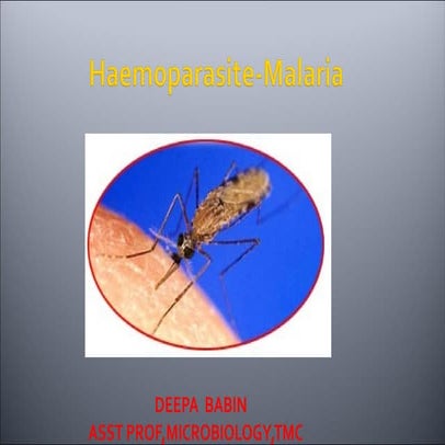 Malaria ppt deepa babin