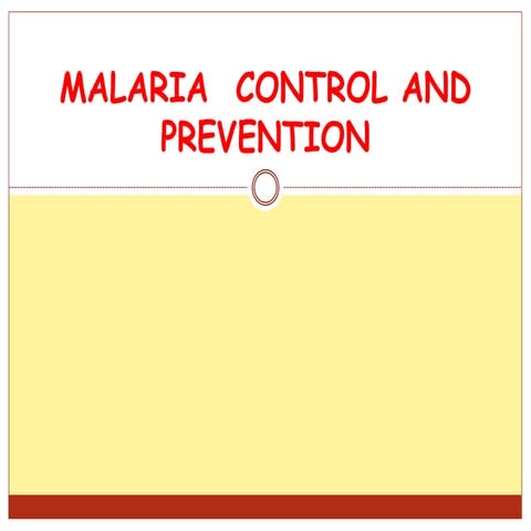 Malaria prevention