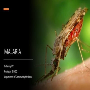 Malaria  (Community Medicine Class)